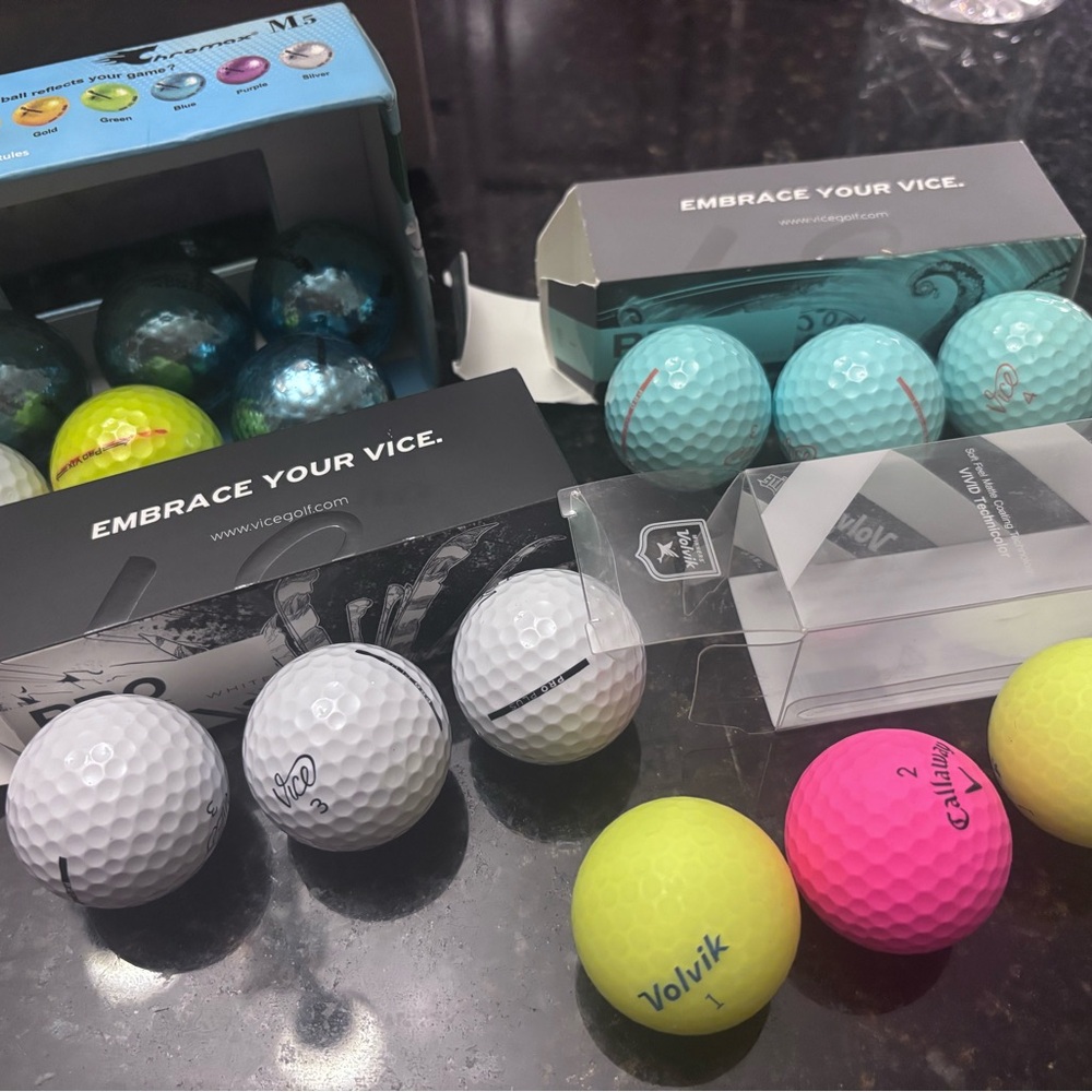 Colorful Golf Balls Set